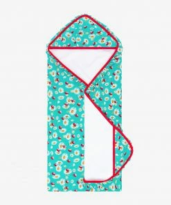 Posh Peanut Baby Ladybug Ruffled Hooded Towel