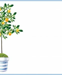 WH Hostess Stationery 8.5 X 8.5 Slab Notepad - Lemon Tree