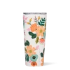 Corkcicle Drinkware Lively Floral Cream 24 Oz Tumbler