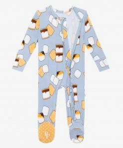 Posh Peanut Baby Marshal Footie Zippered One Piece