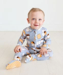 Posh Peanut Baby Marshal Footie Zippered One Piece