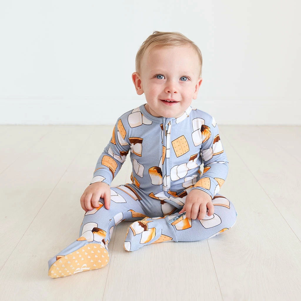 Posh Peanut Baby Marshal Footie Zippered One Piece