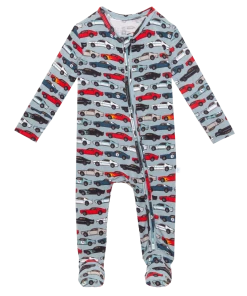 Posh Peanut Miles Footie Zippered One Piece Baby