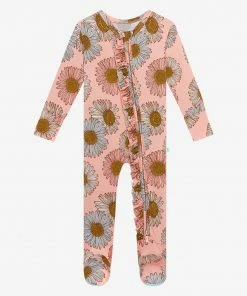 Posh Peanut Millie Footie Ruffled Zippered One Piece
