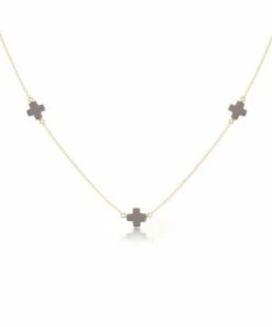 Enewton 15" Choker Simplicity Chain Gold - Signature Cross