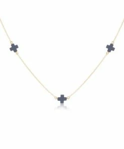 Enewton 15" Choker Simplicity Chain Gold - Signature Cross