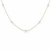 Enewton 17" Choker Simplicity Chain Gold- 4mm Bead Pearl