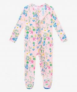 Posh Peanut Nicole Footie Ruffled Zippered One Piece Baby