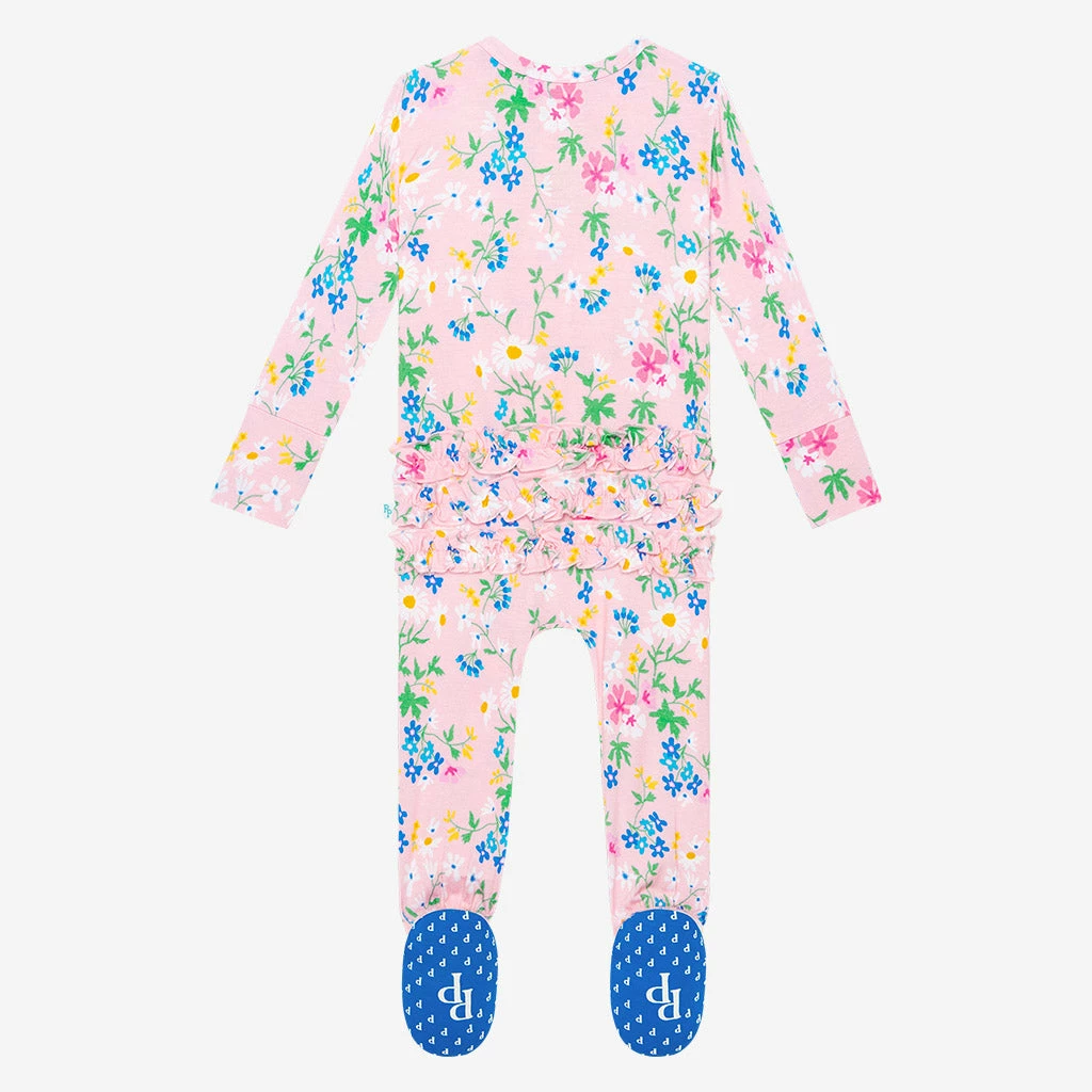 Posh Peanut Nicole Footie Ruffled Zippered One Piece Baby