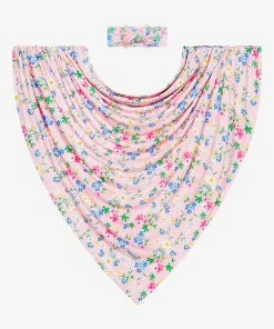 Posh Peanut Baby Nicole Infant Swaddle And Headwrap Set