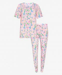 Posh Peanut Nicole Women's Short Sleeve Pajama Set