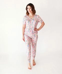 Posh Peanut Nicole Women's Short Sleeve Pajama Set