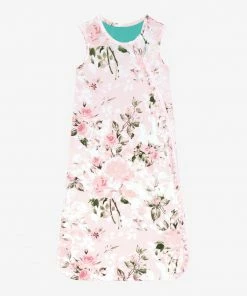 Posh Peanut Baby Vintage Pink Rose Sleeveless Ruffled Sleep Bag 2.5 Tog