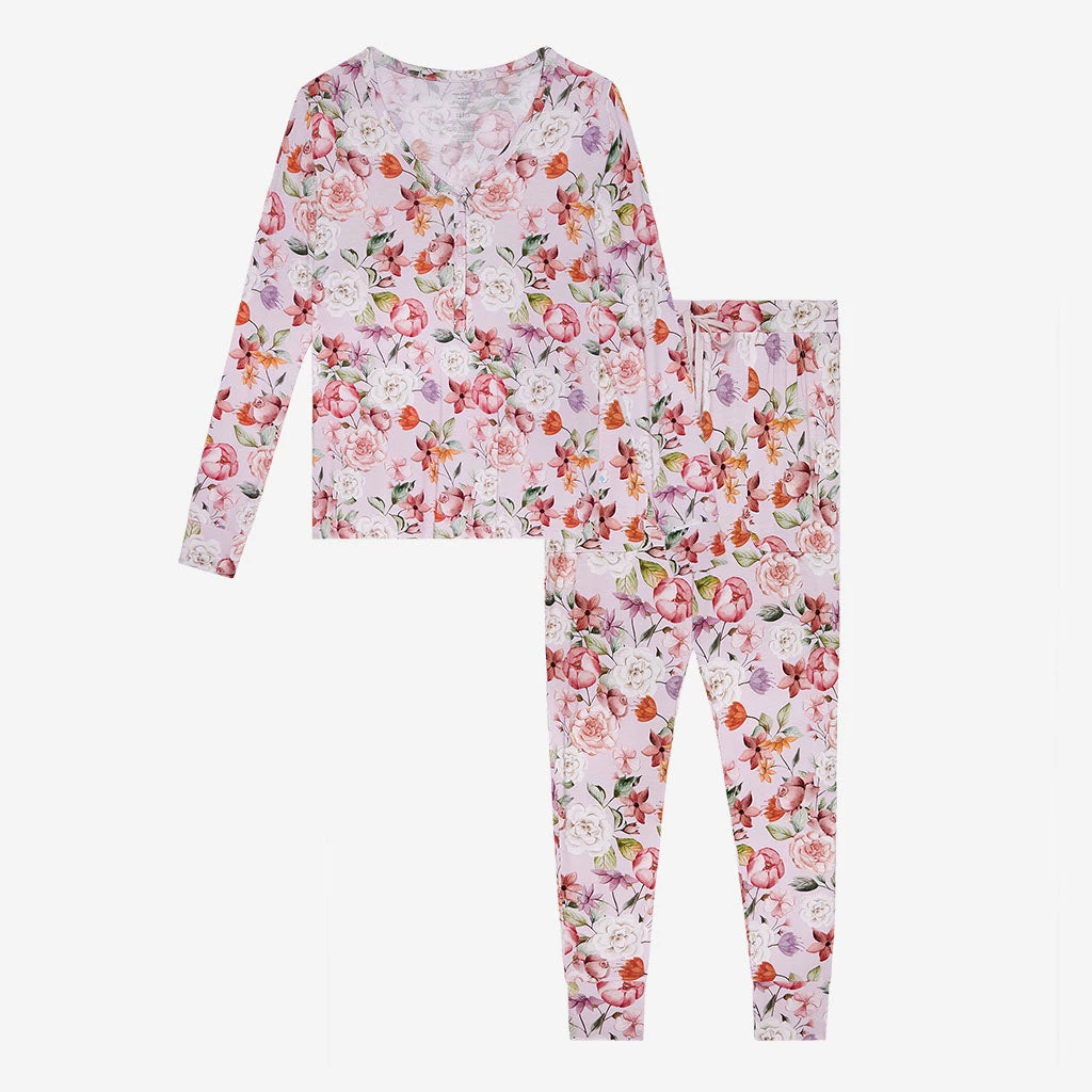 Posh Peanut Apparel Pari Women Long Sleeve Pajama Set