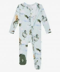 Posh Peanut Percy Footie Zippered One Piece Baby