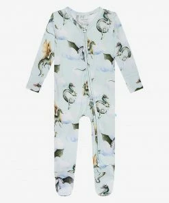 Posh Peanut Percy Footie Zippered One Piece Baby