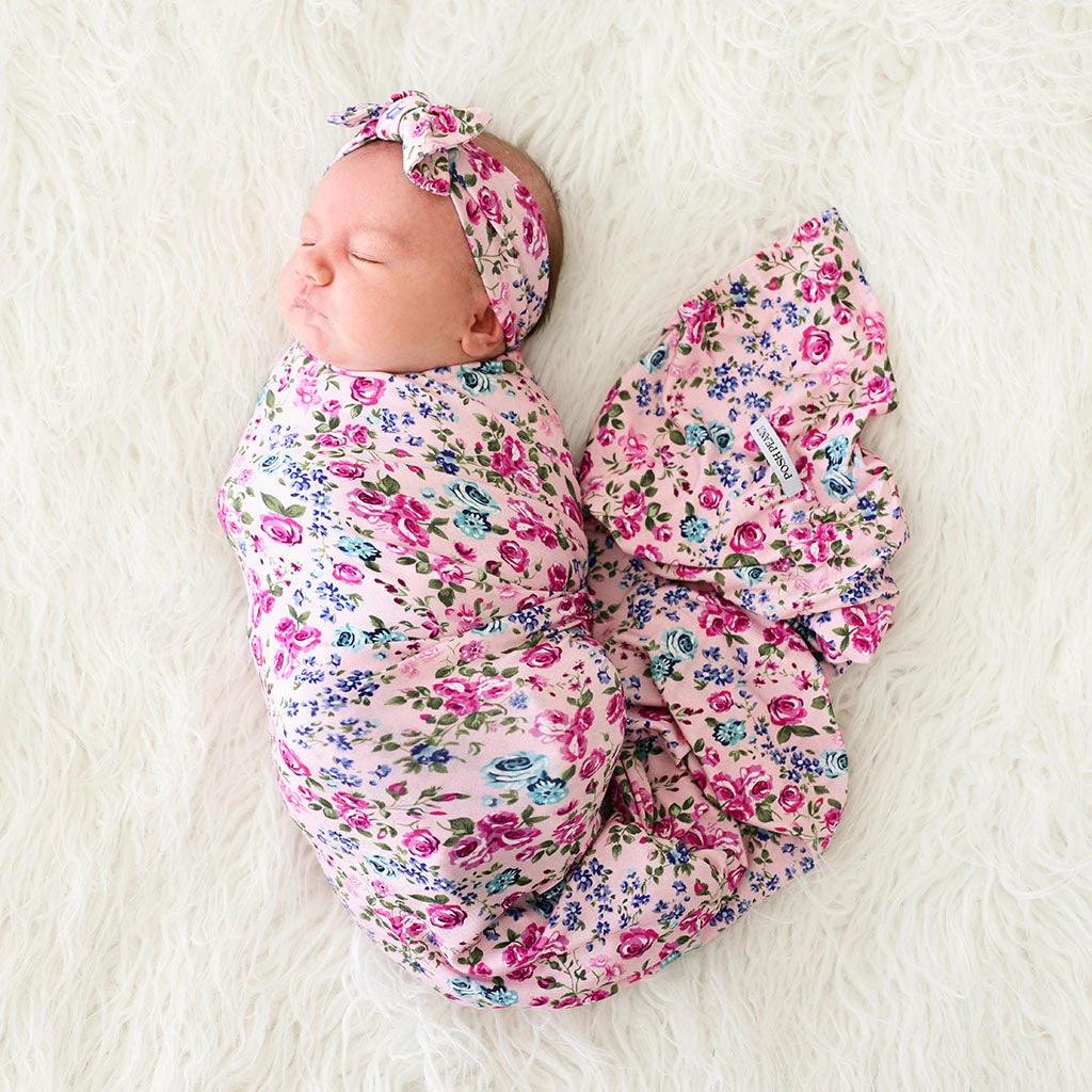 Posh Peanut Baby Pixie Infant Swaddle And Headwrap Set