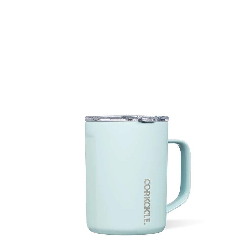 Corkcicle Powder Blue 16 Oz Coffee Mug