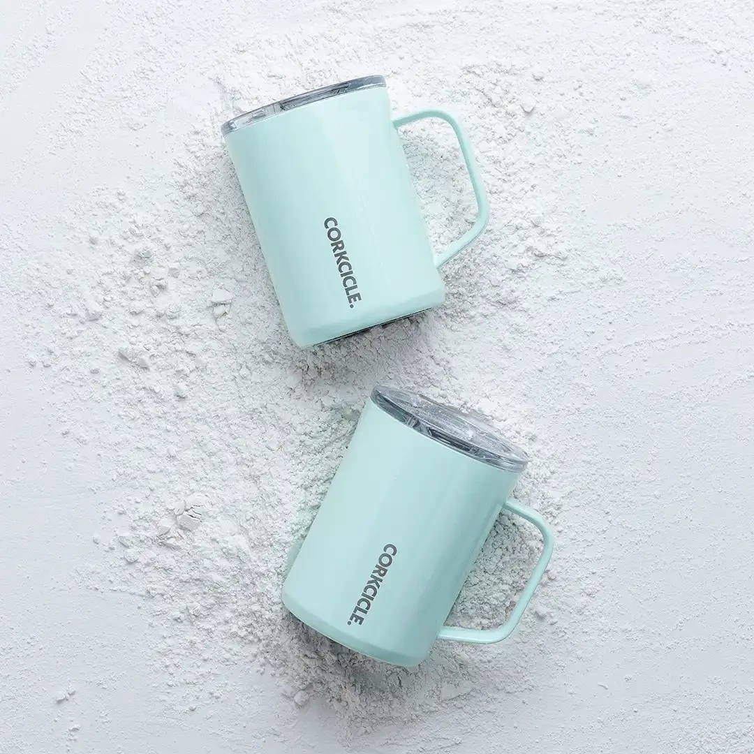 Corkcicle Powder Blue 16 Oz Coffee Mug