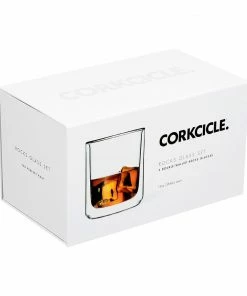 Corkcicle Clear Rocks Glass Set