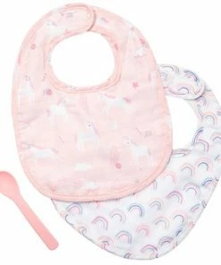 Stephen Joseph Muslin Bib Sets - Unicorn