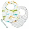 Stephen Joseph Baby Muslin Bib Sets - Dino
