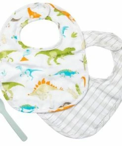 Stephen Joseph Baby Muslin Bib Sets - Dino