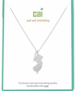 CAI Jewelry Silver State Necklace – New Jersey