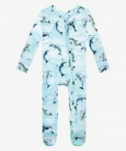 Posh Peanut Skipper Footie Zippered One Piece