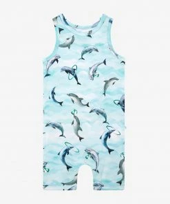 Posh Peanut Skipper Basic Racerback Short Length Romper Baby