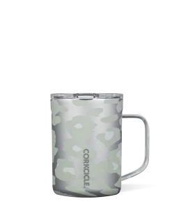 Corkcicle Snow Leopard 16 Oz Coffee Mug