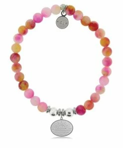 TJazelle Help Collection Sunrise Charm With Persia Jade Beads Charity Bracelet