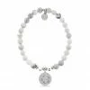 TJazelle Help Collection Hibiscus Charm With Howlite Beads Charity Bracelet