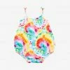 Posh Peanut Totally Tie Dye Spaghetti Strap Bubble Romper