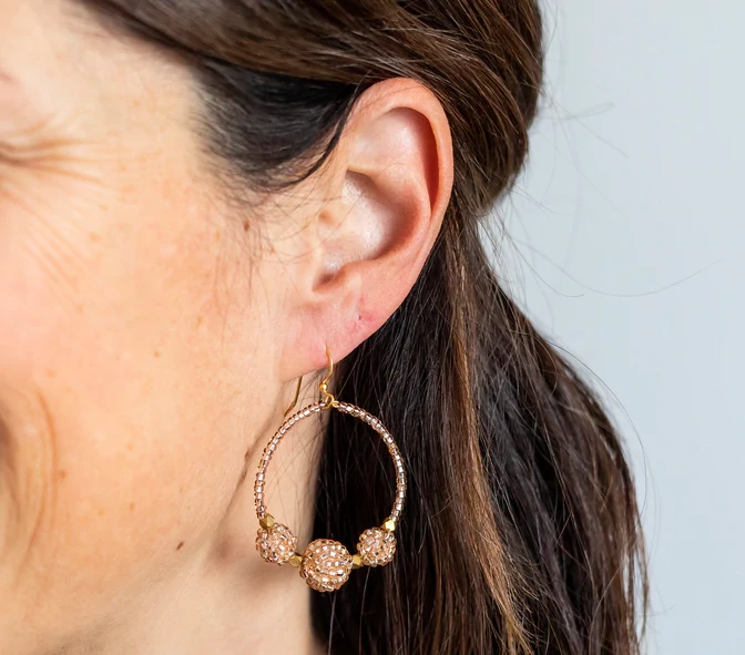 Aid Through Trade The Uptown Girl Hoops (Assorted Colors) Jewelry