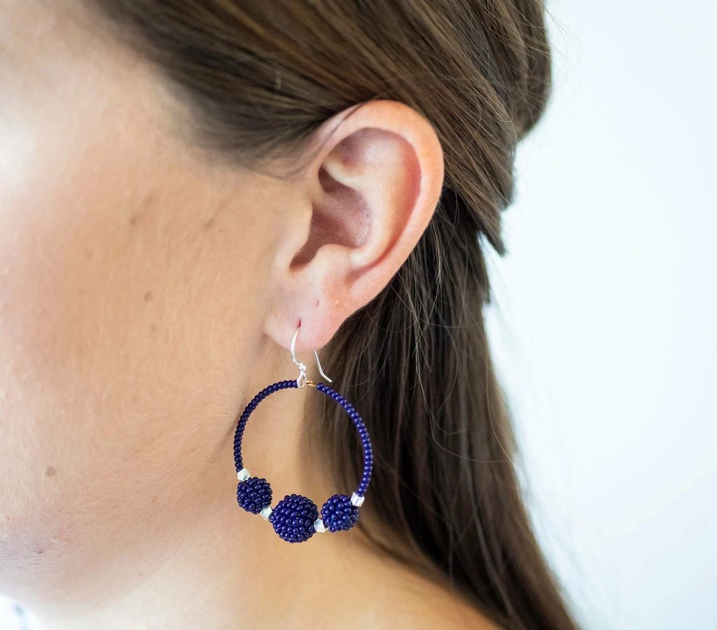 Aid Through Trade The Uptown Girl Hoops (Assorted Colors) Jewelry