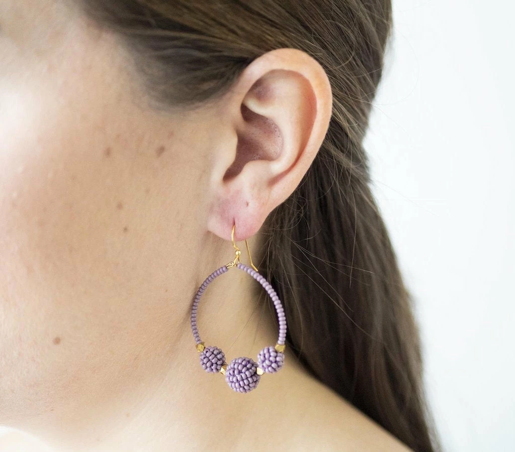 Aid Through Trade The Uptown Girl Hoops (Assorted Colors) Jewelry