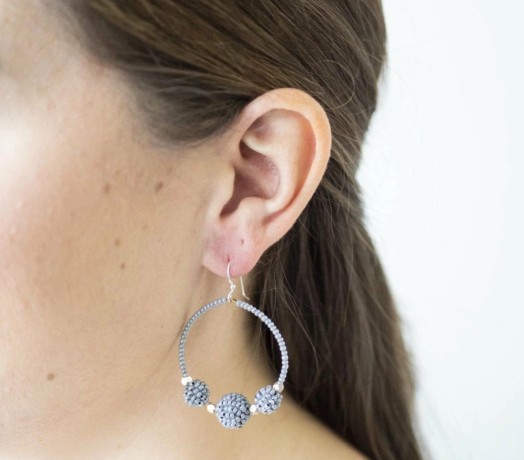 Aid Through Trade The Uptown Girl Hoops (Assorted Colors) Jewelry