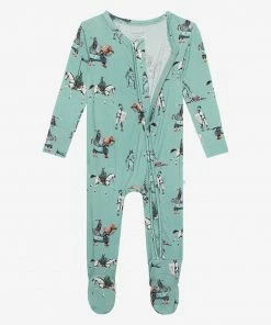 Posh Peanut Wallace Footie Zippered One Piece