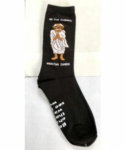 Maggie Stern Stitches Mahatma Gandhi Crew Socks