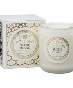 Voluspa Gifts Suede Blanc - Classic Maison Candle