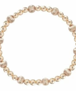 Enewton Jewelry Dignity Sincerity Pattern 6mm Bead Bracelet - Gold