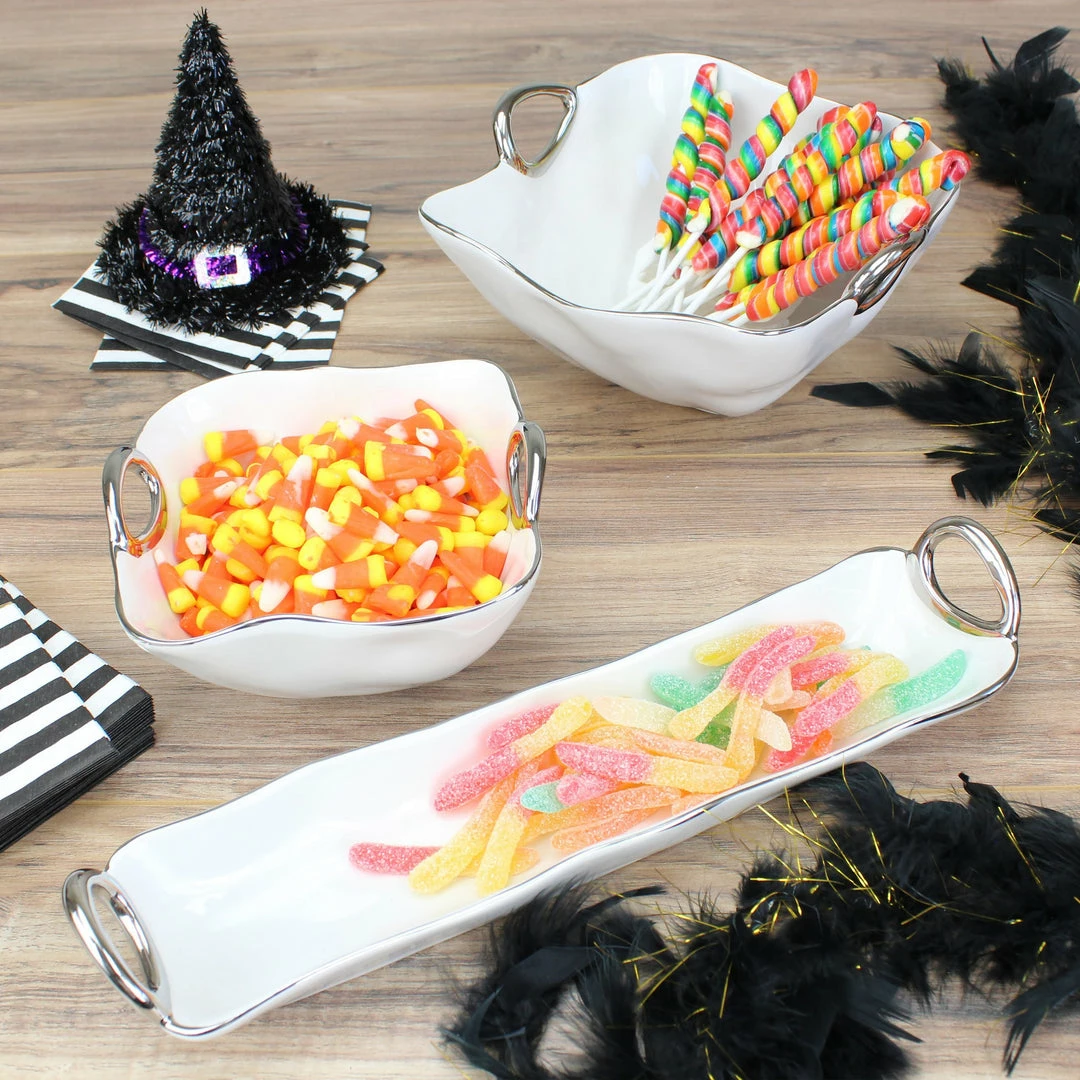 Pampa Bay Cracker Tray - White (Handle With Style) Gifts