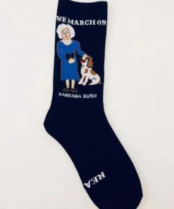 Maggie Stern Stitches Apparel Barbara Bush Socks