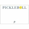 WH Hostess 8.5 X 5.5 Slab Notepad - Pickleball