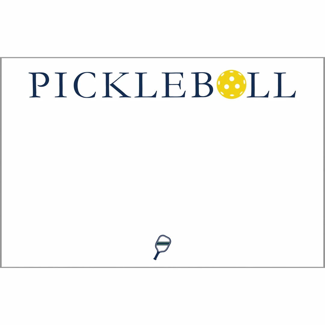 WH Hostess 8.5 X 5.5 Slab Notepad - Pickleball