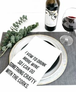 Wildwood Landing Tea Towel - I Vow To Drink More Wine... Gifts